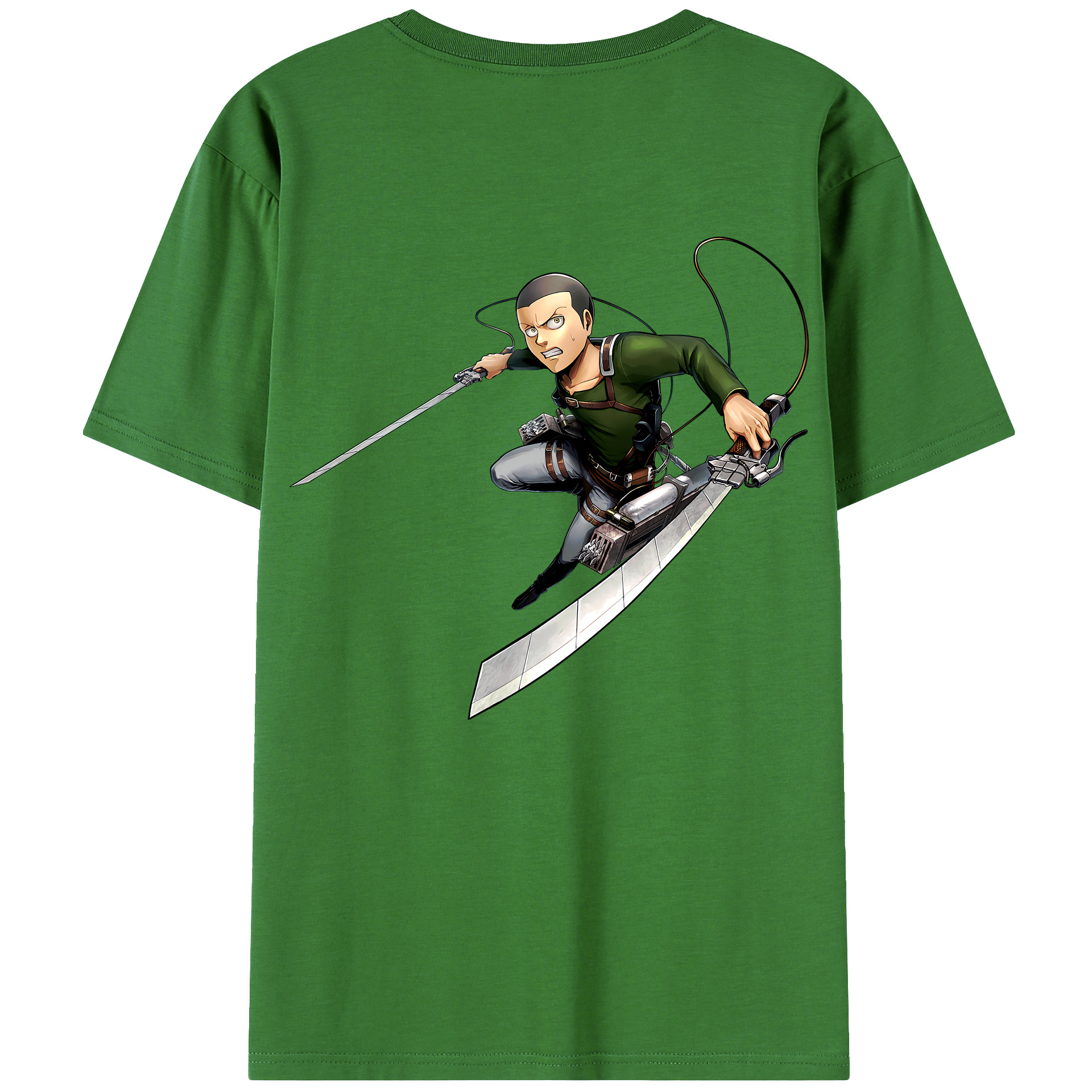 （画像用） 進撃の巨人 コニー·スプリンガー Attack on Titan Connie Springer レディース半袖Tシャツ(バックプリント)